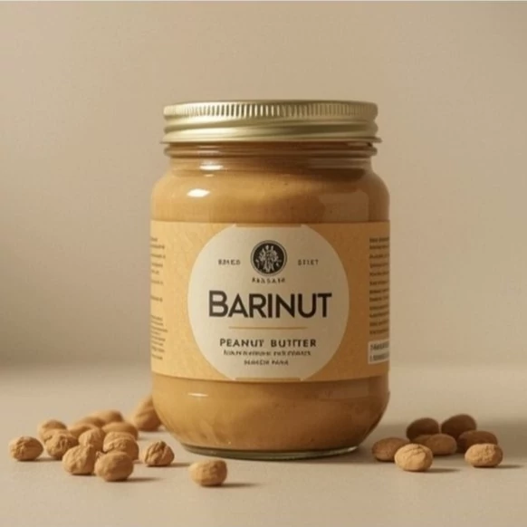 کره بادام‌زمینی طبیعی بارینات/ بدون شکر و افزودنی