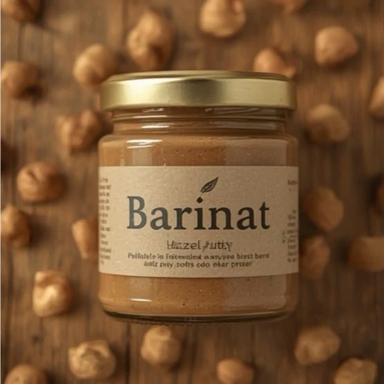 کره فندق بارینات/ طبیعی و بدون شکر افزوده